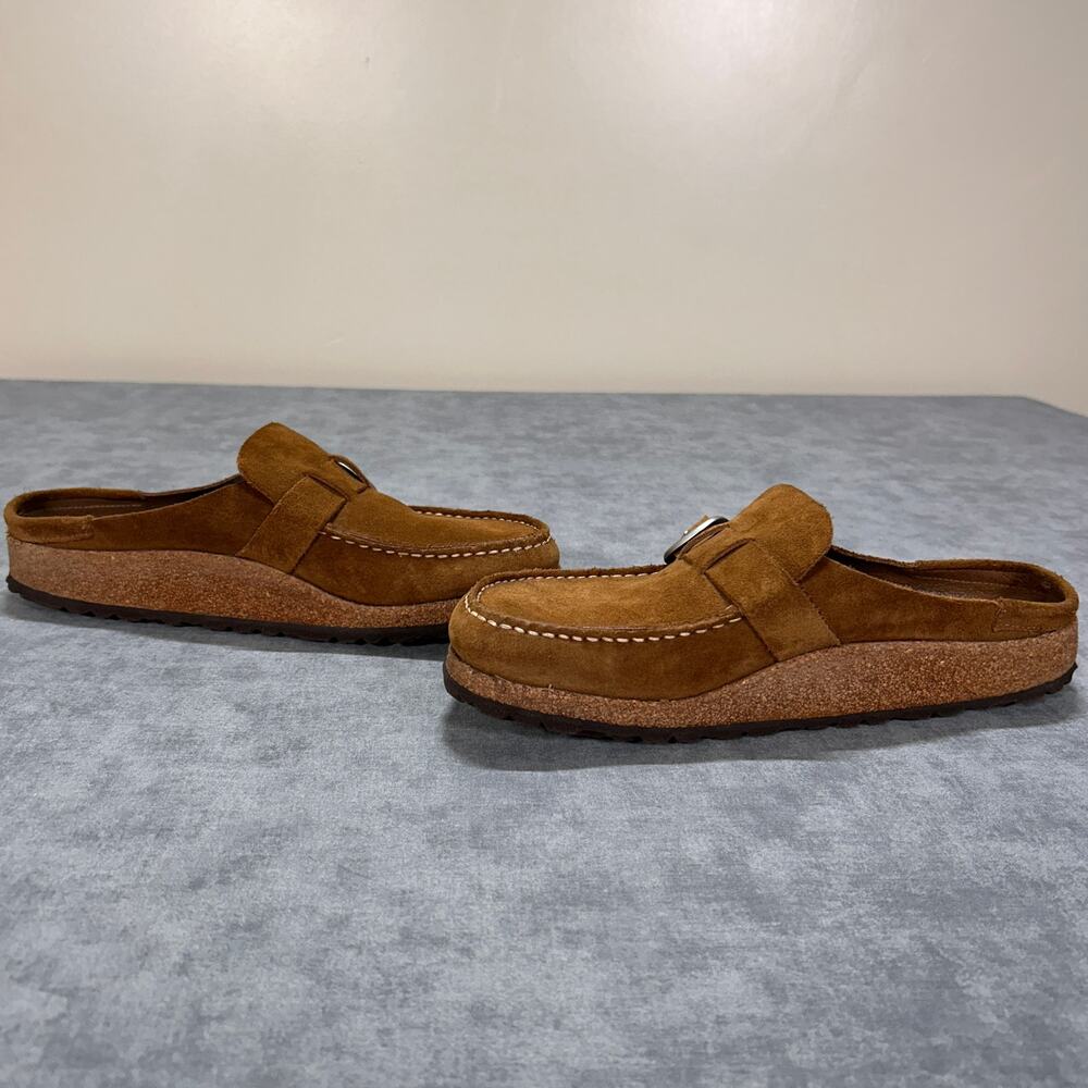 Birkenstock Buckley Suede Leather Clogs Mules Mocha Brown EU 41 Womens 10 - Picture 3 of 8